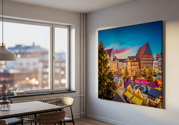 Wandbild | Weihnachtsmarkt in Hildesheim