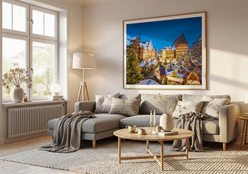 Wall Art | Christmas market in Hildesheim