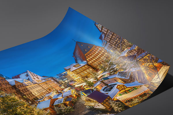 Kunstdruck / Poster | Weihnachtsmarkt in Hildesheim