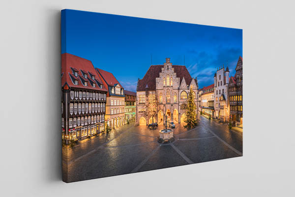 Canvas | Market square and Town Hall of Hildesheim
