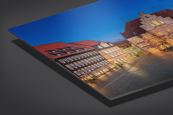Metal Print | Market square and Town Hall of Hildesheim