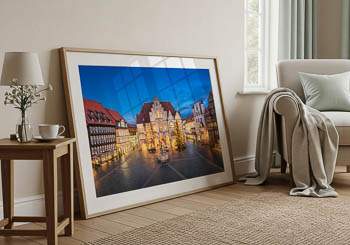 Wall Art | Market square and Town Hall of Hildesheim