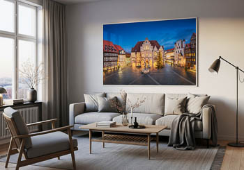 Wall Art | Market square and Town Hall of Hildesheim