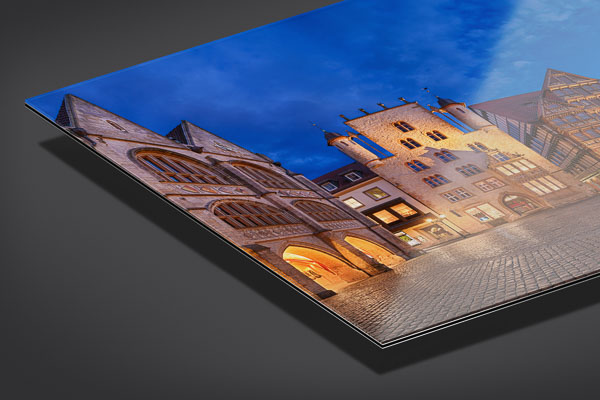 Acrylic Glass | Panorama of the market square of Hildesheim