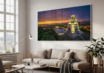 Völkerschlachtdenkmal in Leipzig at night | Wall Art mockup