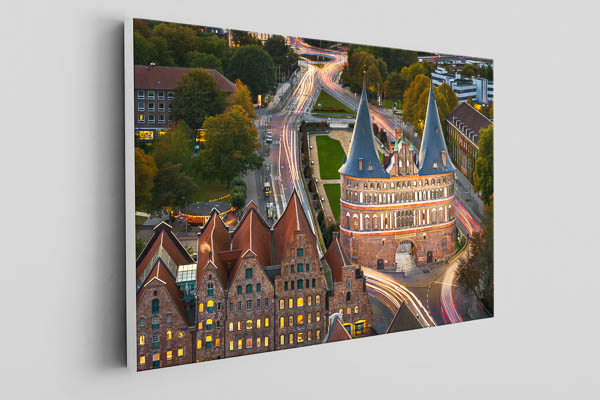 Canvas | Holstentor in Lübeck at night