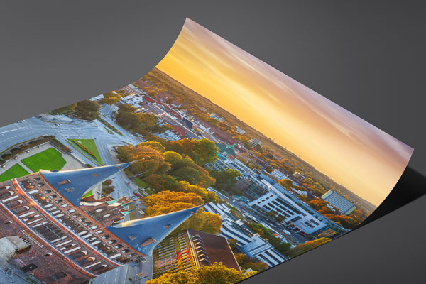 Fine Art Print | Holstentor in Lübeck during autumn sunset
