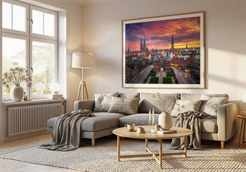 Wall Art | Sunrise at the Holstentor in Lübeck