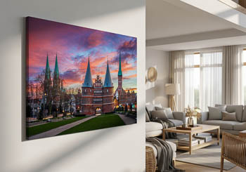 Wall Art | Sunrise at the Holstentor in Lübeck