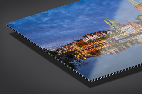 Acrylic Glass | Old town of Lübeck at night