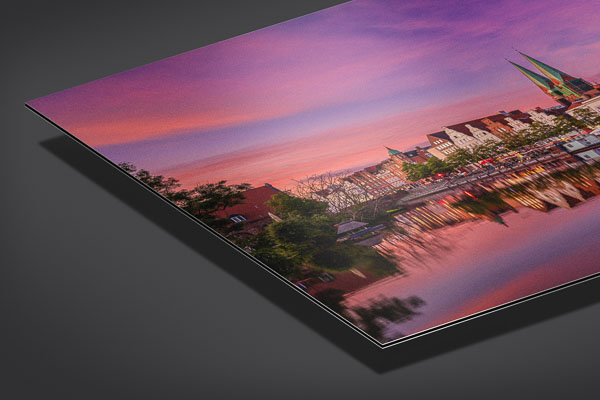 Metal Print | Sunset in Lübeck