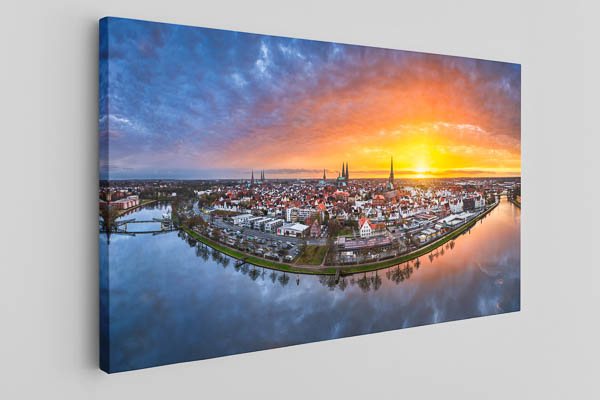 Canvas | Seven church towers of Lübeck