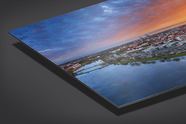 Metal Print | Seven church towers of Lübeck