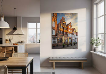 Wall Art | Historic buildings in Lüneburg