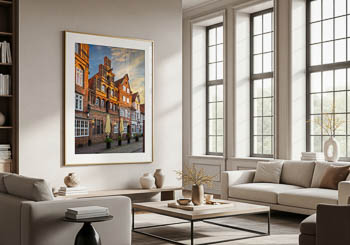 Wall Art | Historic buildings in Lüneburg