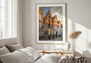 Wandbild | Historische Gebäude in Lüneburg
