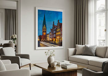 Wandbild | Altstadt von Lüneburg