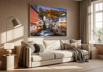 Wandbild | Monschau im Herbst