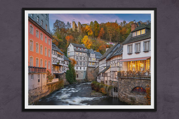 Poster / Kunstdruck | Monschau im Herbst