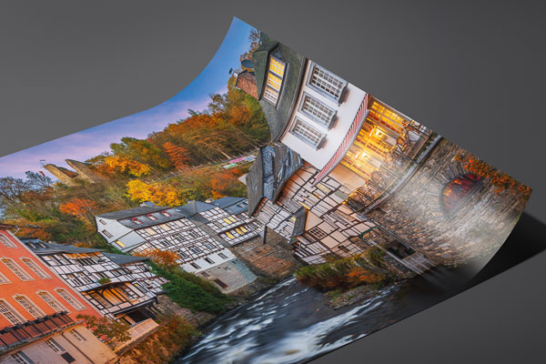Kunstdruck / Poster | Monschau im Herbst