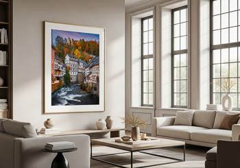 Wandbild | Monschau im Herbst