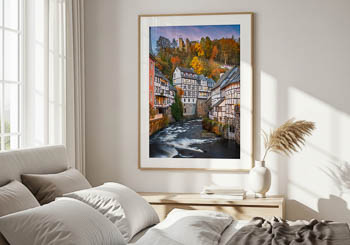 Wandbild | Monschau im Herbst