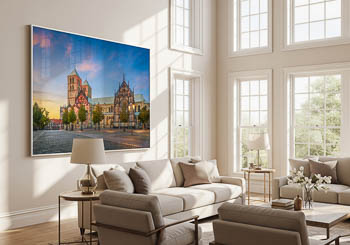 Wandbild | Dom von Münster bei Sonnenuntergang