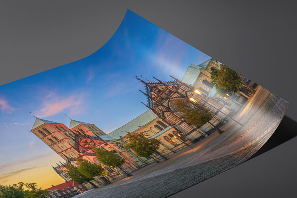 Fine Art Print | Cathedral of Münster at sunset