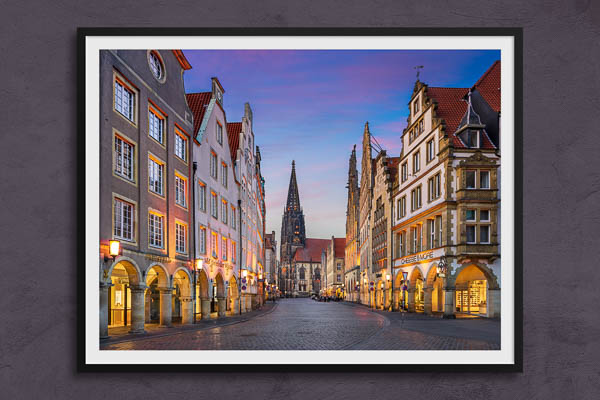 Poster / Kunstdruck | Prinzipalmarkt in Münster