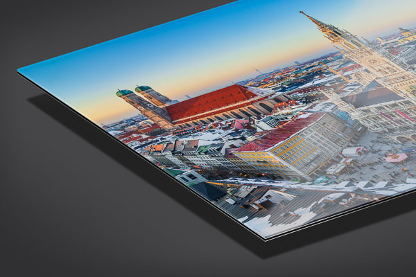 Acrylic Glass | Panorama of Marienplatz in Munich
