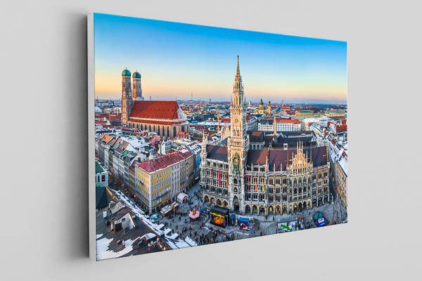Canvas | Panorama of Marienplatz in Munich