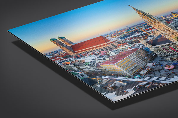 Metal Print | Panorama of Marienplatz in Munich
