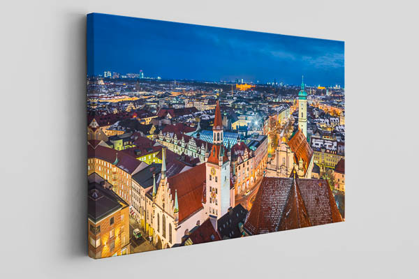 Canvas | Night skyline of Munich