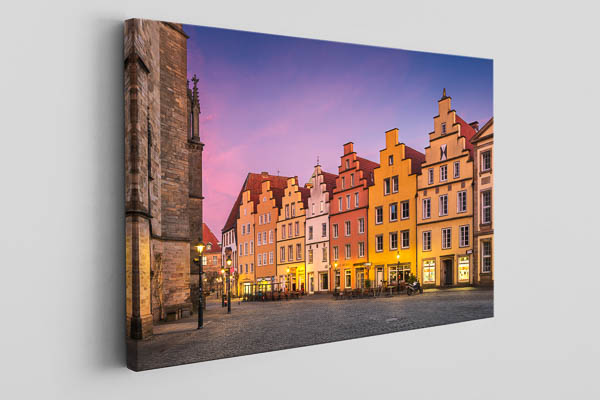 Leinwand | Giebelhäuser am Marktplatz in Osnabrück