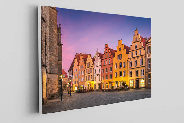 Leinwand | Giebelhäuser am Marktplatz in Osnabrück