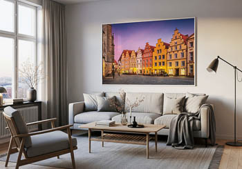 Wandbild | Giebelhäuser am Marktplatz in Osnabrück