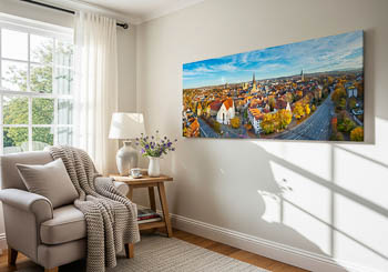 Wandbild | Panorama der Altstadt von Osnabrück