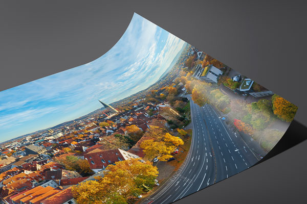 Kunstdruck / Poster | Panorama der Altstadt von Osnabrück