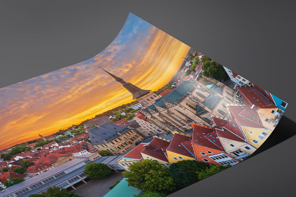 Fine Art Print | Aerial view of Osnabrück old town