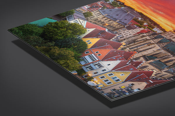 Metal Print | Aerial view of Osnabrück old town