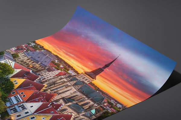 Fine Art Print | Aerial view of Osnabrück old town