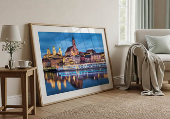 Wall Art | Old Town of Passau at night