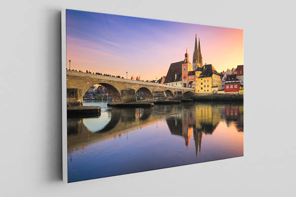 Leinwand | Sonnenuntergang in Regensburg