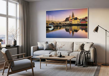 Wandbild | Sonnenuntergang in Regensburg
