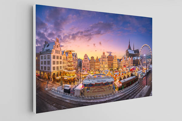 Canvas - Christmas market in Rostock