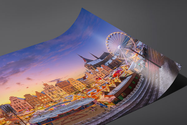 Kunstdruck / Poster | Weihnachtsmarkt in Rostock