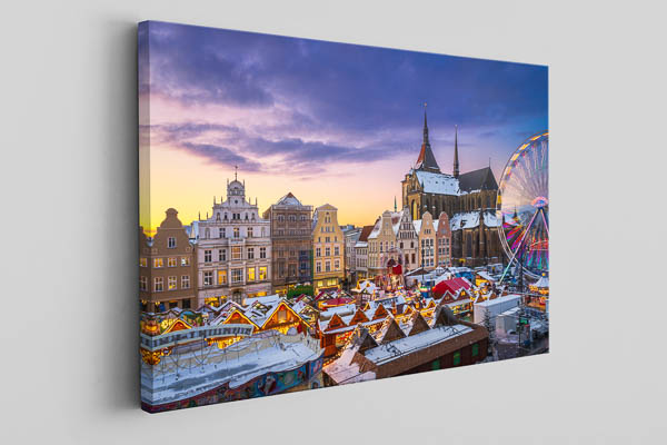 Canvas | Christmas market in Rostock