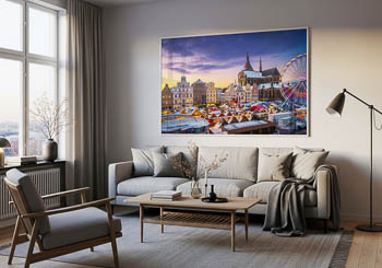 Wall Art | Christmas market in Rostock