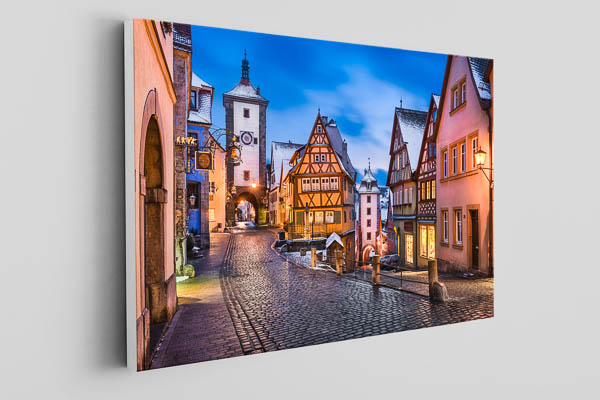 Canvas | Rothenburg ob der Tauber on a winter night