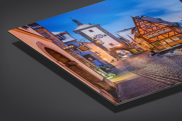Metal Print | Rothenburg ob der Tauber on a winter night